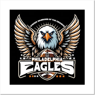 philadelphia eagles winged warriors Posters and Art